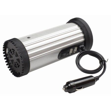 Gembird EG-PWC150-01 adaptador e inversor de corriente Auto 150 W Negro, Gris
