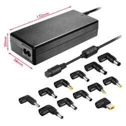 Leotec LENCSHOME06 adaptador e inversor de corriente Interior Negro