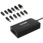 TooQ TQLC-100BS01M adaptador e inversor de corriente Auto/Interior Negro