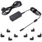 Ewent EW3963 adaptador e inversor de corriente Interior 45 W Negro