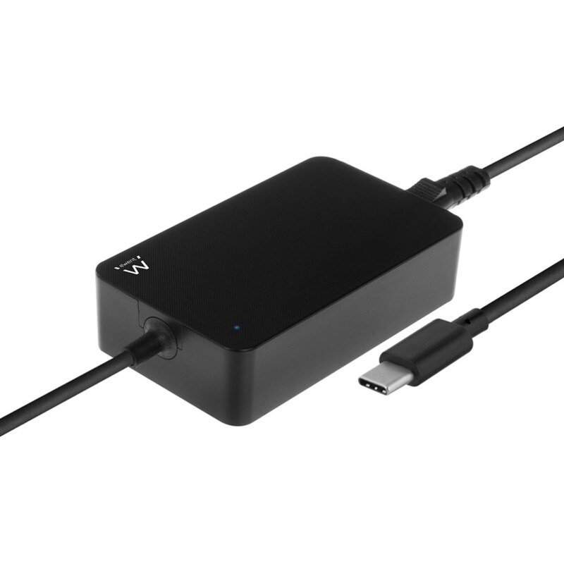 Ewent EW3980 adaptador e inversor de corriente Interior 65 W Negro