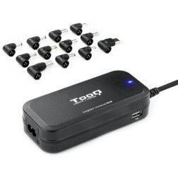 TooQ TQLC-90BS02AT adaptador e inversor de corriente Interior 90 W Negro