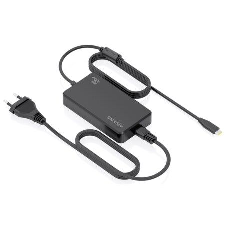 AISENS Cargador De Sobremesa GaN 100W PD3.0 1xUSB-C 1.8m, Negro