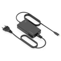 AISENS Cargador De Sobremesa GaN 45W PD3.0 1xUSB-C 1.8m, Negro