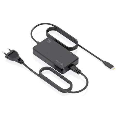 AISENS Cargador De Sobremesa GaN 45W PD3.0 1xUSB-C 1.8m, Negro