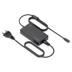 AISENS Cargador De Sobremesa GaN 90W PD3.0 1xUSB-C 1.8m, Negro