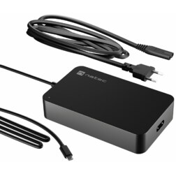 NATEC Grayling adaptador e inversor de corriente Interior 90 W Negro
