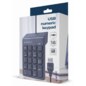 Gembird KPD-U-03 teclado numérico Portátil/PC USB Negro
