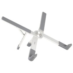 TooQ Soporte elevador plegable de aluminio para portátiles, Plata