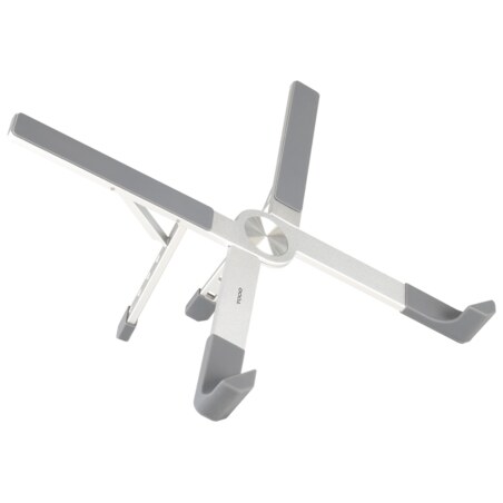 TooQ Soporte elevador plegable de aluminio para portátiles, Plata