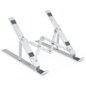 TooQ TQLRS0033-AL soporte para ordenador portátil Soporte para ordenador portátil y tableta Plata 38,1 cm (15")