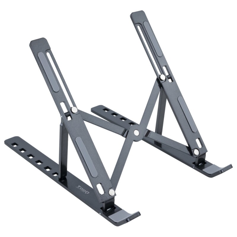 TooQ Soporte Elevador para Portátiles, Tablets, Móviles y Libros, Gris Oscuro