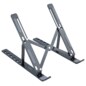 TooQ Soporte Elevador para Portátiles, Tablets, Móviles y Libros, Gris Oscuro