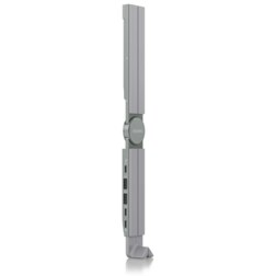 AISENS Soporte de Sobremesa Ajustable Para Portail / Tablet Con USB-C Docking 4 en 1, Gris