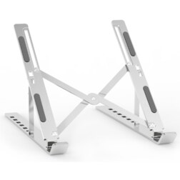 AISENS Soporte de Sobremesa Ajustable para Portatil / Tablet, Plata