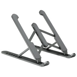 AISENS Soporte De Sobremesa Ajustable Para Portatil / Tablet, Gris Oscuro