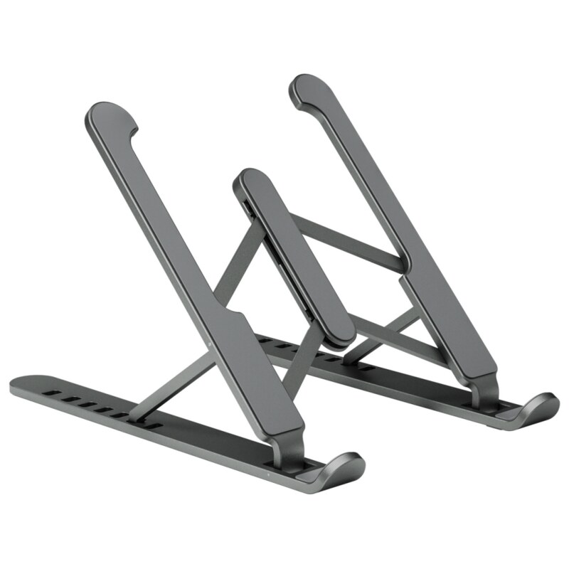 AISENS Soporte De Sobremesa Ajustable Para Portatil / Tablet, Gris Oscuro