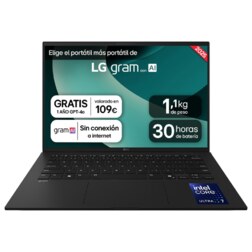 LG Gram 14Z90T-G.AD8BB ordenador portatil Intel Core Ultra 7 255H Portátil 35,6 cm (14") WUXGA 32 GB LPDDR5x-SDRAM 2 TB SSD Wi-F