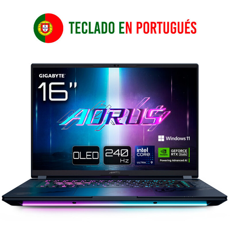 GIGABYTE AORUS MASTER 16 BZHC6PTE64SP ordenador portatil Intel Core Ultra 9 275HX Portátil 40,6 cm (16") WQXGA 32 GB DDR5-SDRAM 