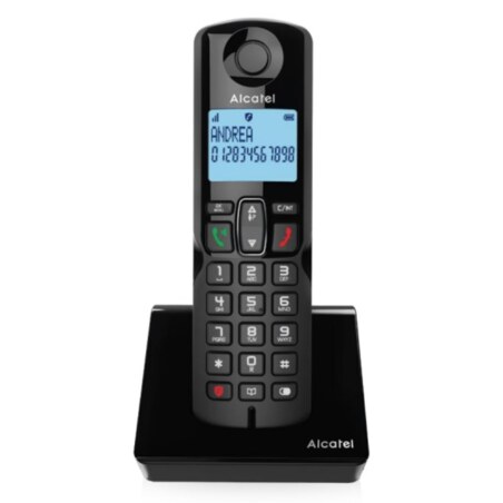 Alcatel S280 DUO BLK Teléfono DECT Identificador de llamadas Negro