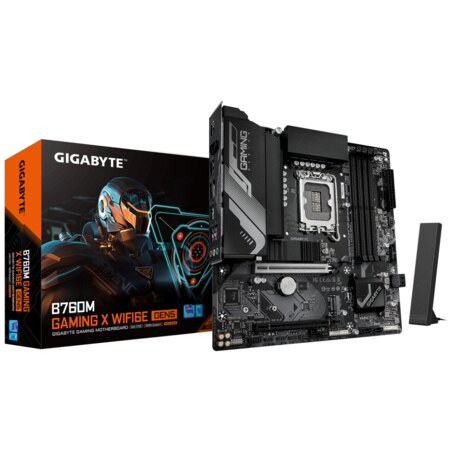 GIGABYTE B760M GAMING X WIFI6E GEN5 Placa Base – Compatible con procesadores Intel Core 14ª generación, VRM de 8+1+1 fases, hast