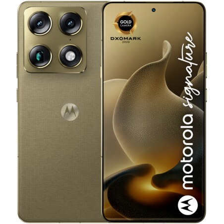 Motorola signature 17,2 cm (6.78") SIM doble Android 16.0 5G USB Tipo C 16 GB 512 GB 5200 mAh Oro