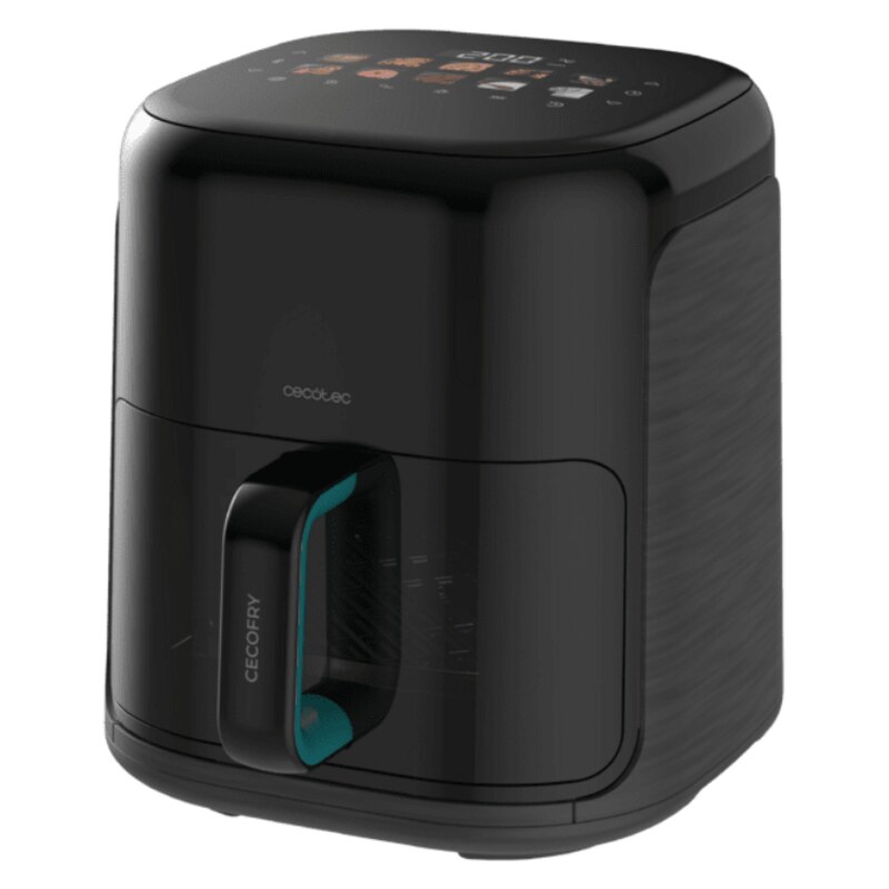 Cecotec Cecofry&Grill Smokin'Prime 4500 Sencillo 4 L Independiente 1900 W Freidora de aire caliente Negro