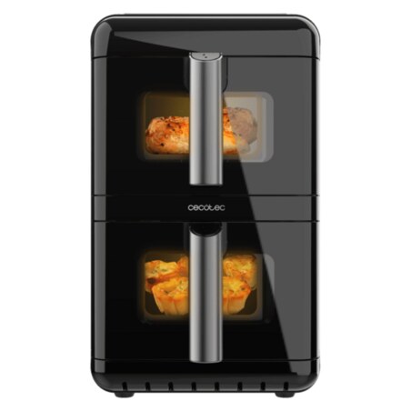 Cecotec Cecofry DuoLevel 12000 Window Doble 12 L Independiente 2900 W Freidora de aire caliente Negro