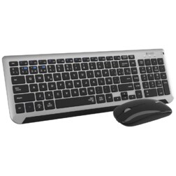 SUBBLIM SUBKBC-DCEP20 teclado Ratón incluido Universal RF Wireless + Bluetooth QWERTY Español Negro, Gris