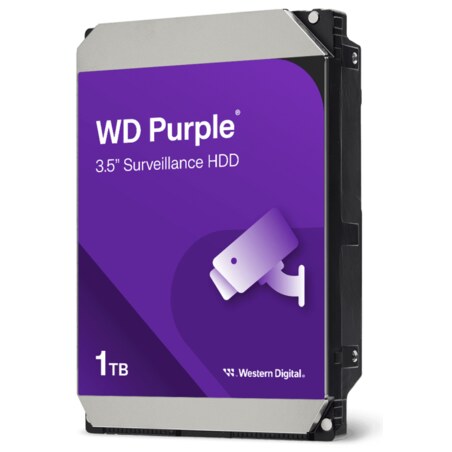 Western Digital Purple disco duro interno 1 TB 5400 RPM 64 MB 3.5" Serial ATA III