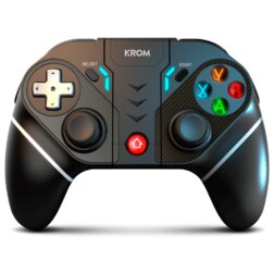 Krom KEXAL Negro, Rojo, Blanco Bluetooth/USB Gamepad Analógico/Digital Android, Nintendo Switch, PC, iOS