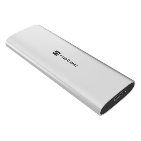 NATEC RHINO M.2 NVME LITE Caja externa para unidad de estado sólido (SSD) Plata