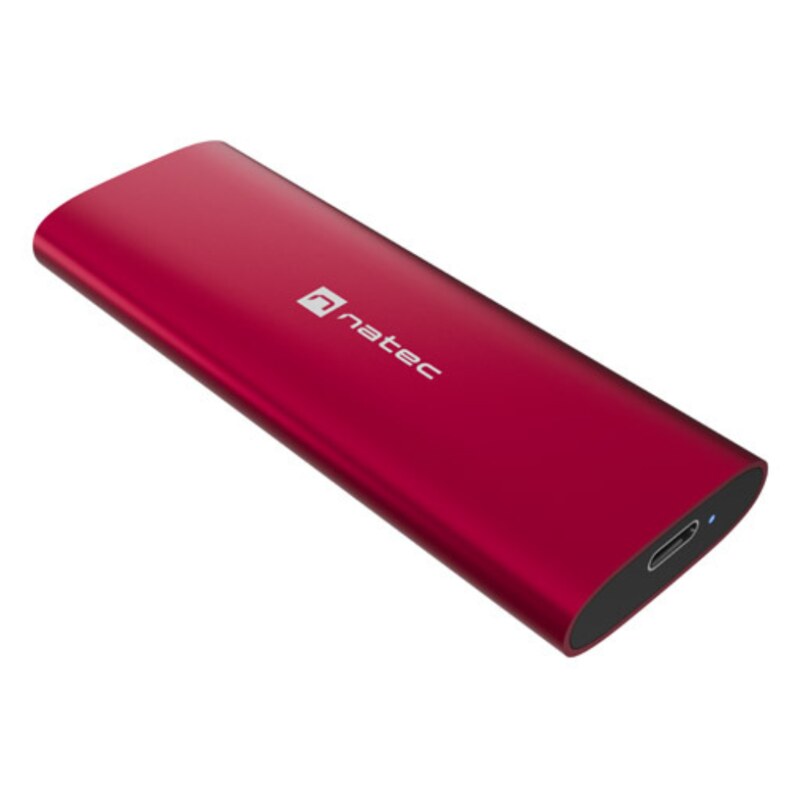 NATEC RHINO M.2 NVME LITE Caja externa para unidad de estado sólido (SSD) Rojo