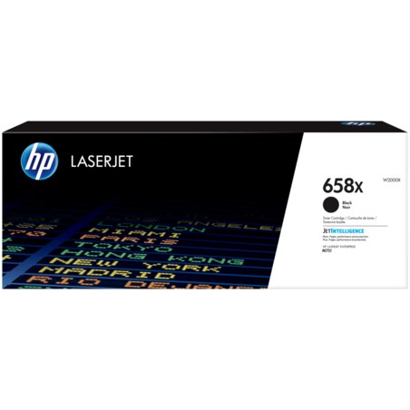 HP Cartucho de tóner Original LaserJet 658X negro de alta capacidad