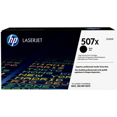 HP Cartucho de tóner original LaserJet 507X de alta capacidad negro