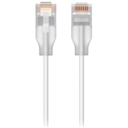 Ubiquiti UACC-Cable-Patch-EL-2M-W cable de red Translúcido, Blanco Cat6 Alrededor