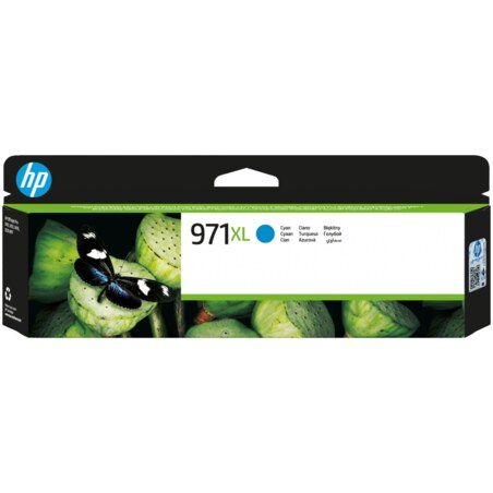 HP Cartucho de tinta original 971XL de alta capacidad cian