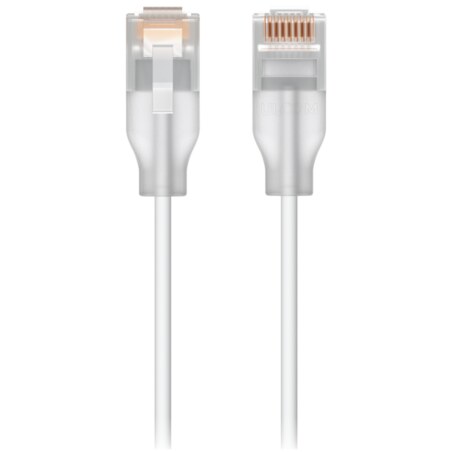 Ubiquiti UACC-Cable-Patch-EL-0.15M-W-24 cable de red Translúcido, Blanco 0,15 m Cat6