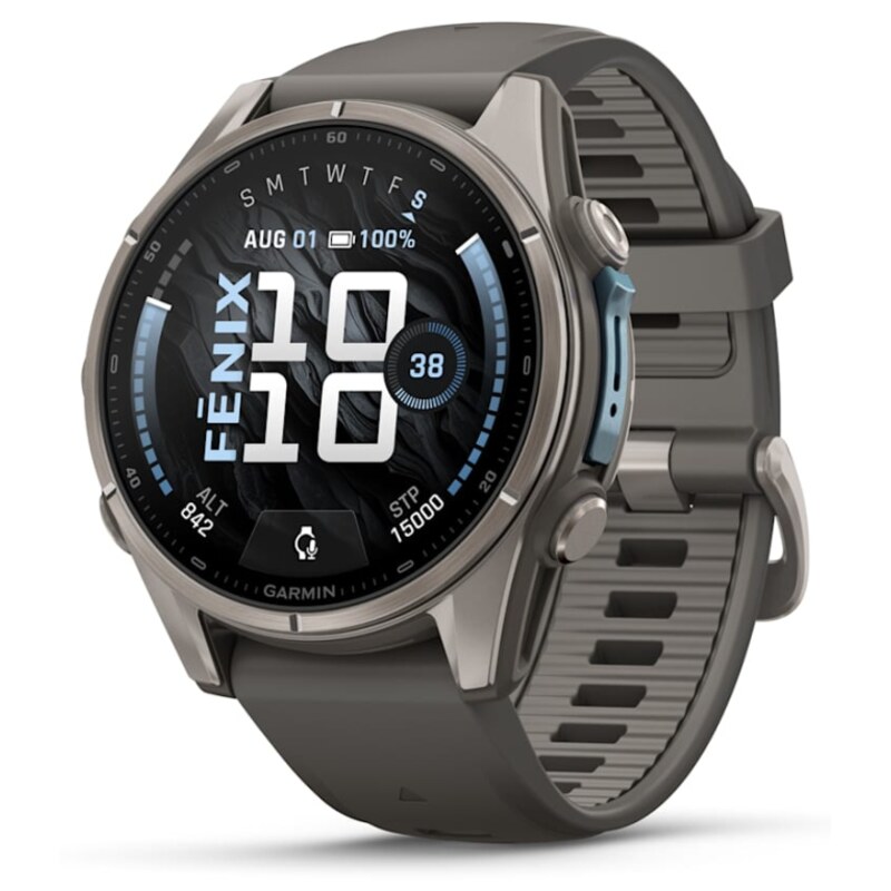 Garmin fenix 9 3,3 cm (1.3") AMOLED 43 mm Digital 416 x 416 Pixeles Pantalla táctil Titanio Wifi GPS (satélite)