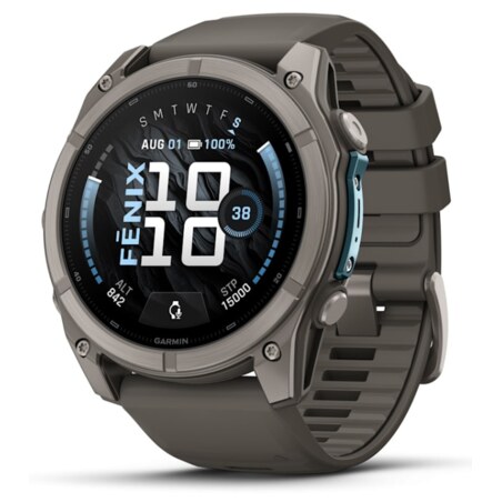 Garmin fenix 9 3,56 cm (1.4") AMOLED 51 mm Digital 454 x 454 Pixeles Pantalla táctil Titanio Wifi GPS (satélite)