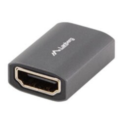 Lanberg AD-HDMI-02 cambiador de género para cable HDMI-A female 2.1 Plata