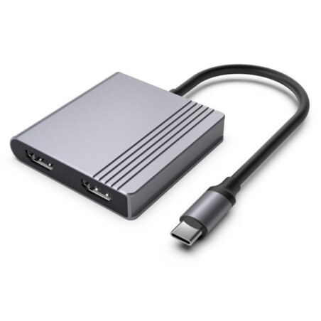 Gembird A-CM-COMBO3-04 hub de interfaz USB Tipo C 5000 Mbit/s Gris