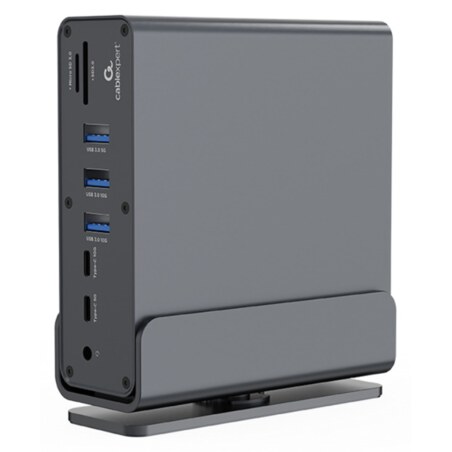 Gembird A-CF-COMBO15-01 hub de interfaz USB Tipo C 10000 Mbit/s Gris