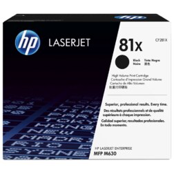 HP Cartucho de tóner original LaserJet 81X de alta capacidad negro