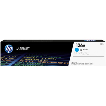 HP Cartucho de tóner original LaserJet 126A cian