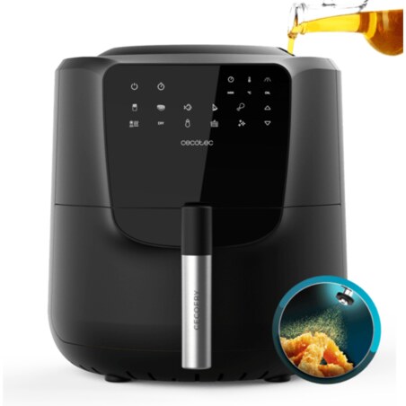 Cecotec 03300 freidora Sencillo 5,5 L Independiente 1550 W Freidora baja en grasa Negro