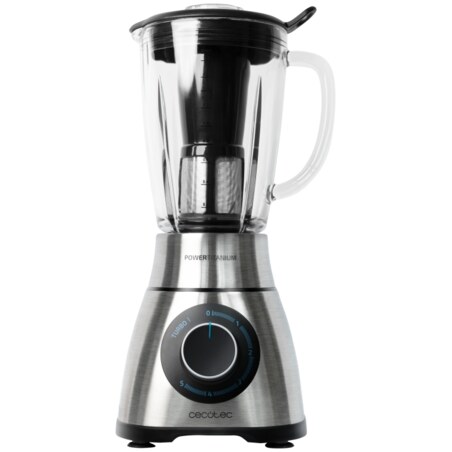 Cecotec Power Black Titanium 1300 Perfectmix 1,8 L Batidora de vaso 1300 W Negro, Titanio