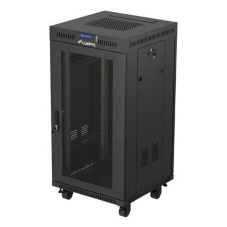 Lanberg FF01-6622-23BL armario rack 22U Rack o bastidor independiente Negro