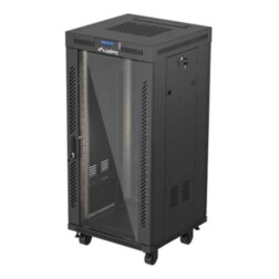 Lanberg FF01-6624-12BL armario rack 24U Rack o bastidor independiente Negro