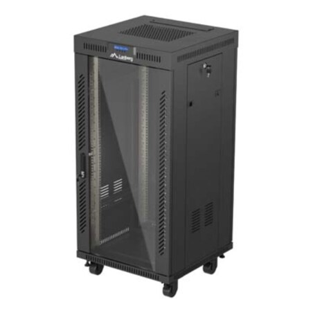 Lanberg FF01-6624-12BL armario rack 24U Rack o bastidor independiente Negro